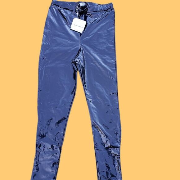 NWT Missguided vinyl leggings rave goth emo punk cosplay - Picture 1 of 3